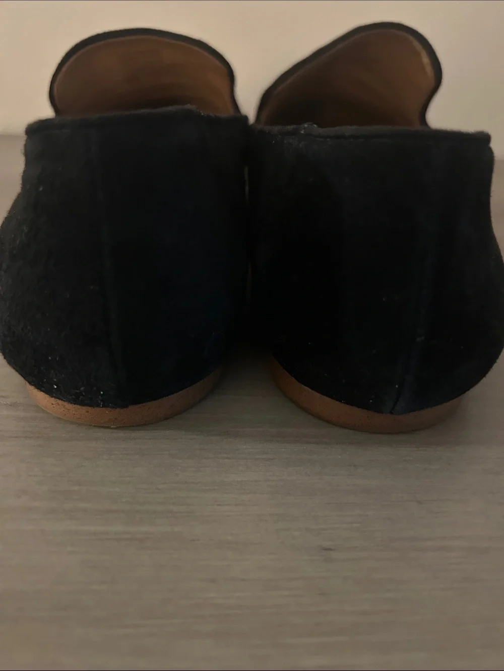 J. Crew Black Suede Slip-On Loafers